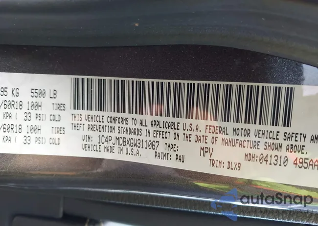 1C4PJMDBXGW311067: 43702866