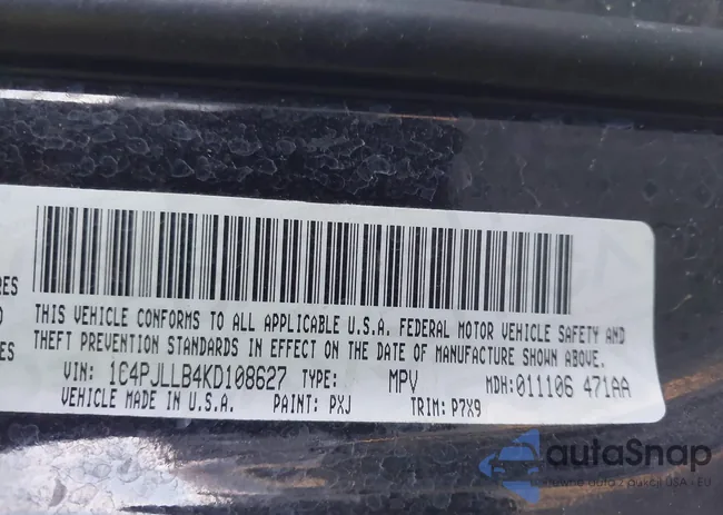 1C4PJLLB4KD108627: 43702983