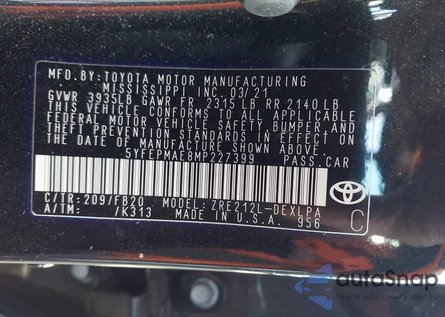 5YFEPMAE8MP227399: 43703024