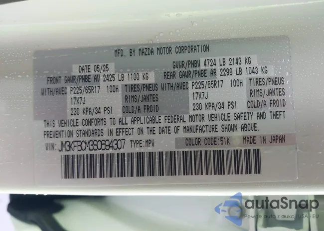 JM3KFBCM3S0694307: 43704153