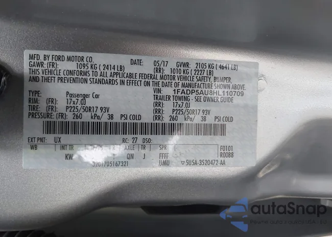 1FADP5AU8HL110709: 43704177