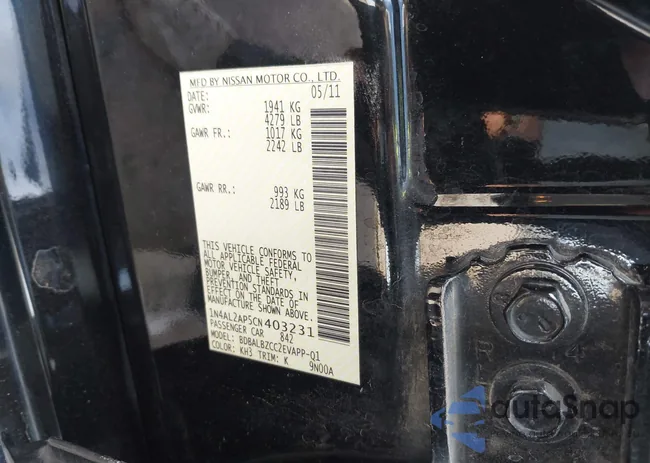 1N4AL2AP5CN403231: 43704246