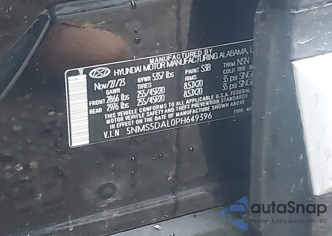 5NMS5DAL0PH649396: 43704286