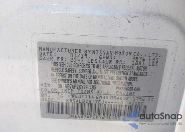 3N1AB7AP2KY291485: 43704293