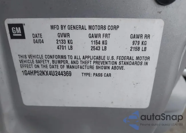 1G4HP52KX4U244369: 43704341