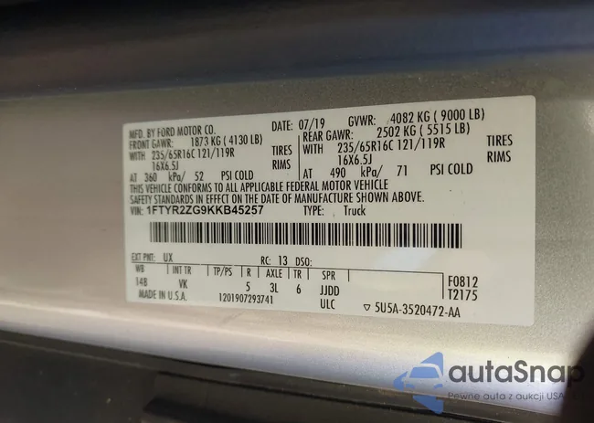 1FTYR2ZG9KKB45257: 43703866