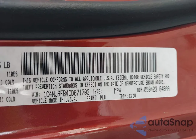 1C4NJRFB4CD671703: 43703889