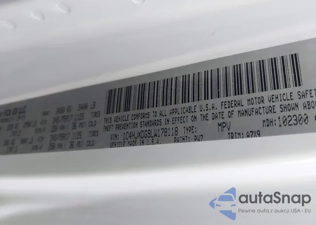 1C4HJXDG9LW178118: 43703946