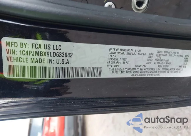 1C4PJMBX9LD633042: 43704006