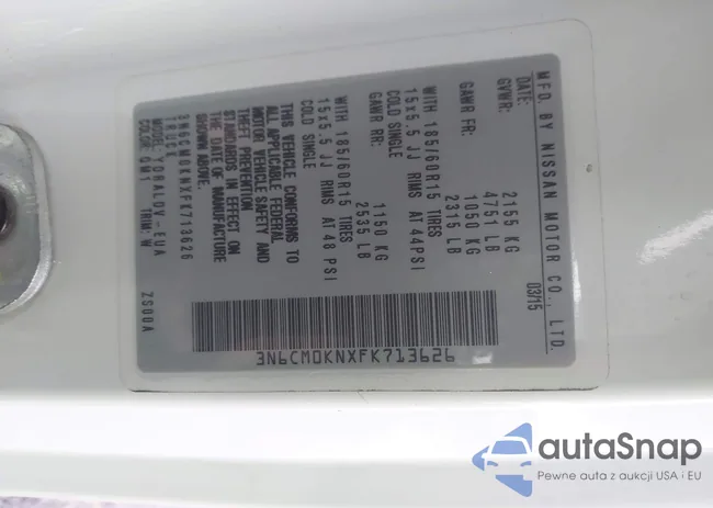 3N6CM0KNXFK713626: 43704078