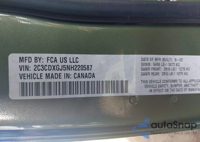 2C3CDXGJ5NH220587: 43705095