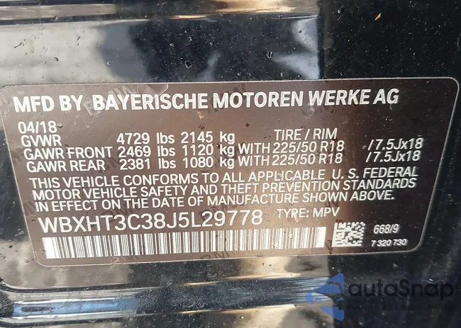 WBXHT3C38J5L29778: 43705096