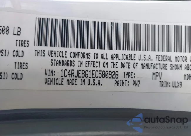 1C4RJEBG1EC580926: 43705160