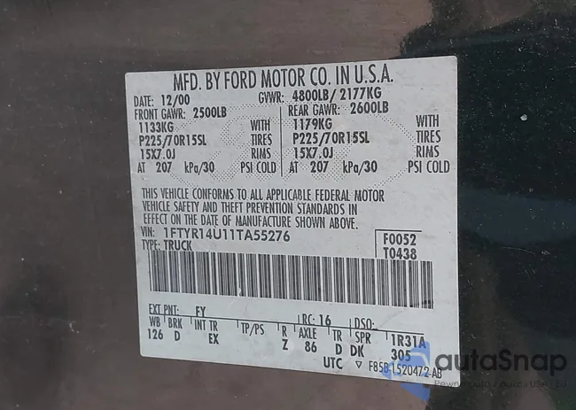 1FTYR14U11TA55276: 43705168