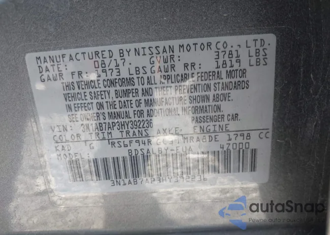 3N1AB7AP3HY392236: 43705270