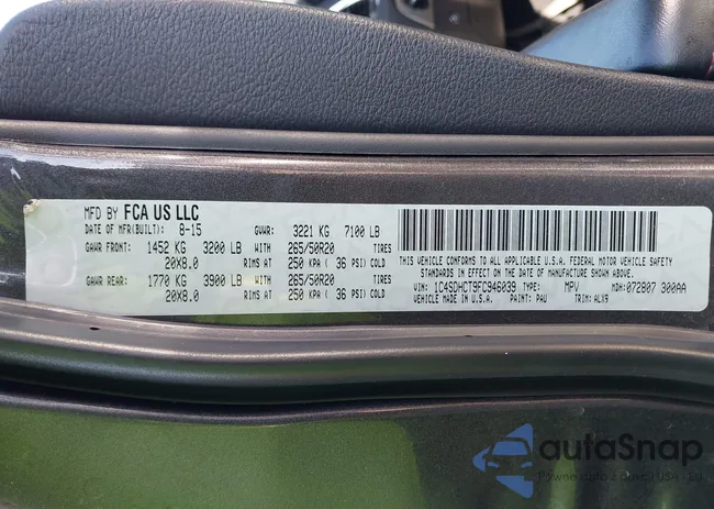 1C4SDHCT9FC946039: 43705455