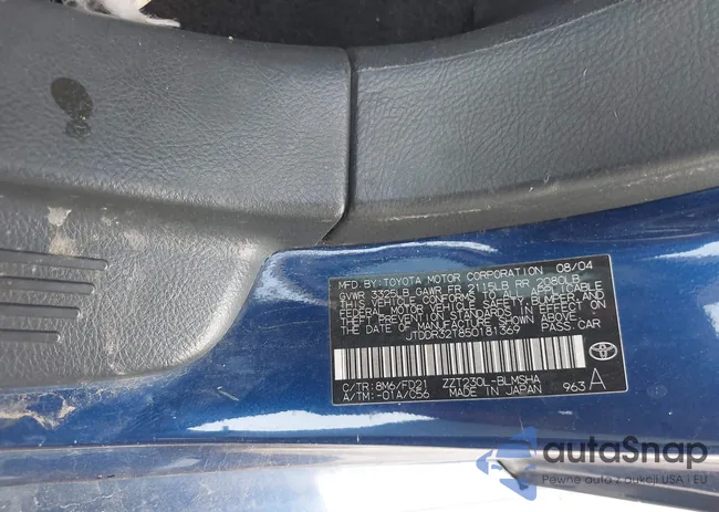 JTDDR32T850181369: 43705456