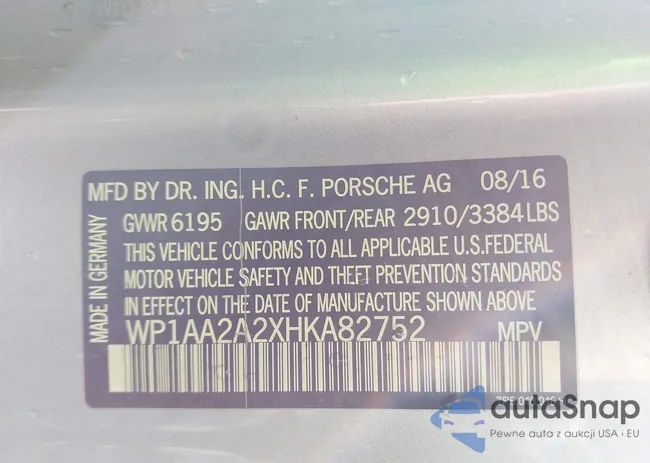 WP1AA2A2XHKA82752: 43705470