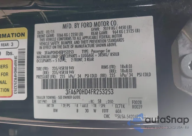 3FA6P0HD4FR253253: 43704681