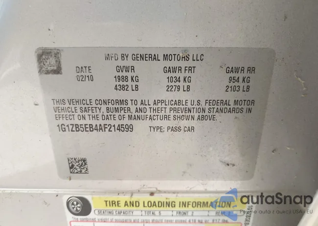 1G1ZB5EB4AF214599: 43704693