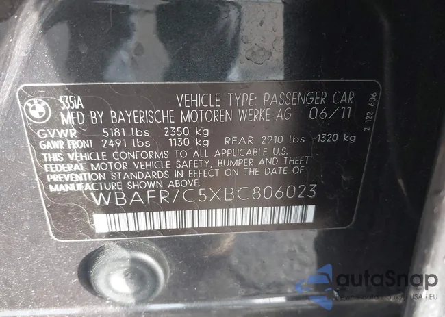 WBAFR7C5XBC806023: 43704705