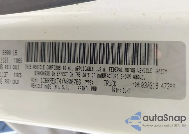 1C6RREKT4KN800766: 43704825