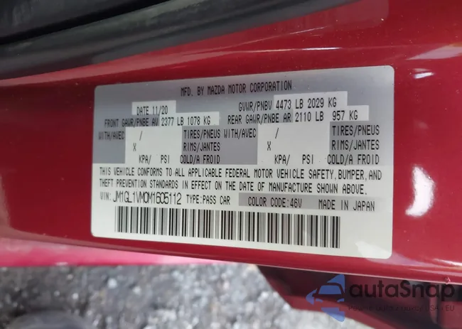 JM1GL1VM0M1605112: 43704923