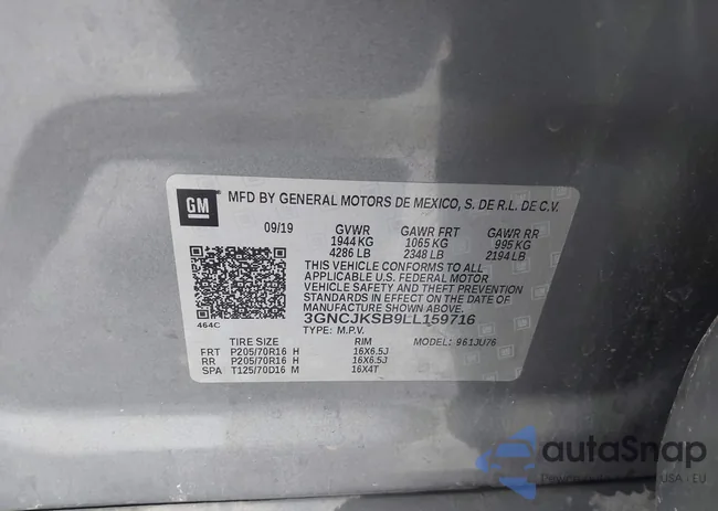 3GNCJKSB9LL159716: 43704981