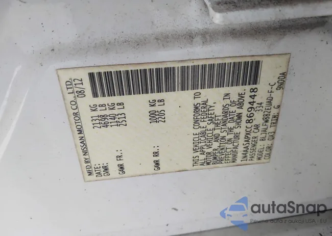 1N4AA5APXCC869448: 43706175