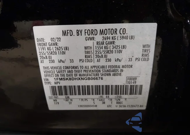 1FMSK8DHXNGB06676: 43706288