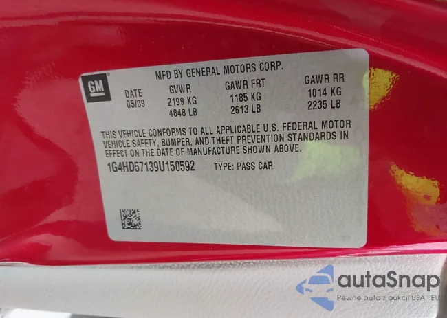 1G4HD57139U150592: 43706323