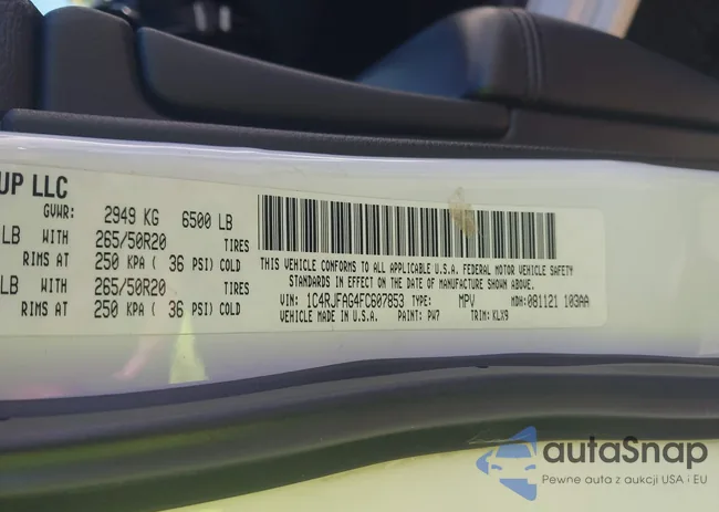 1C4RJFAG4FC607853: 43706409