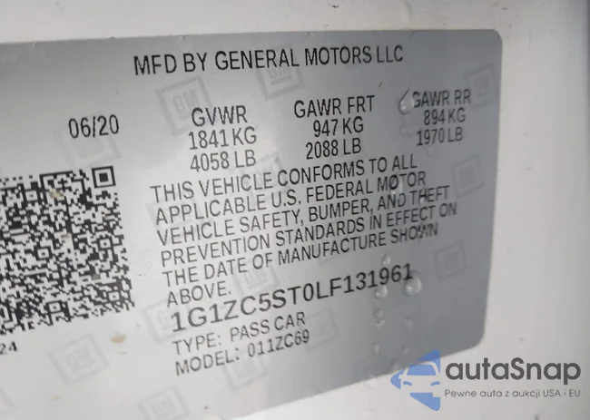 1G1ZC5ST0LF131961: 43706451