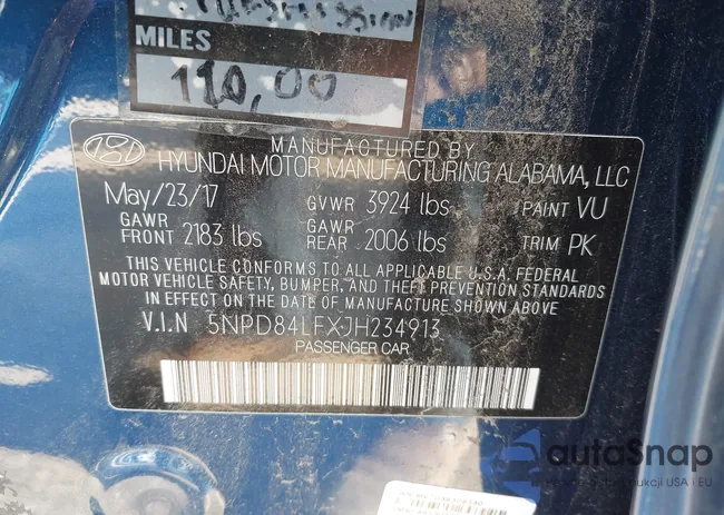 5NPD84LFXJH234913: 43706541