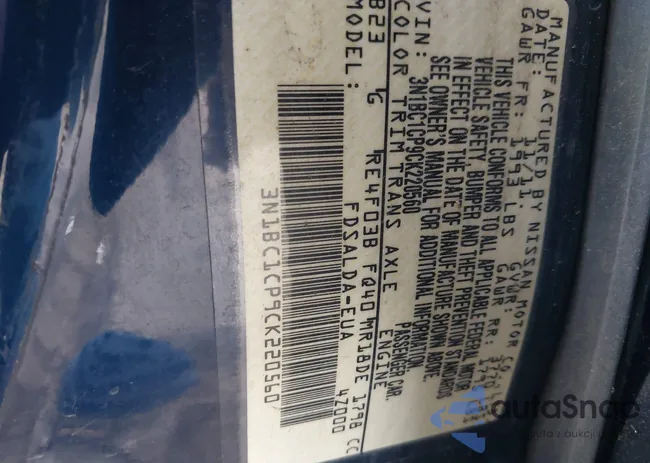 3N1BC1CP9CK220560: 43706565