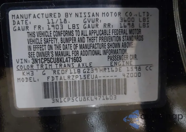 3N1CP5CU8KL471603: 43706629