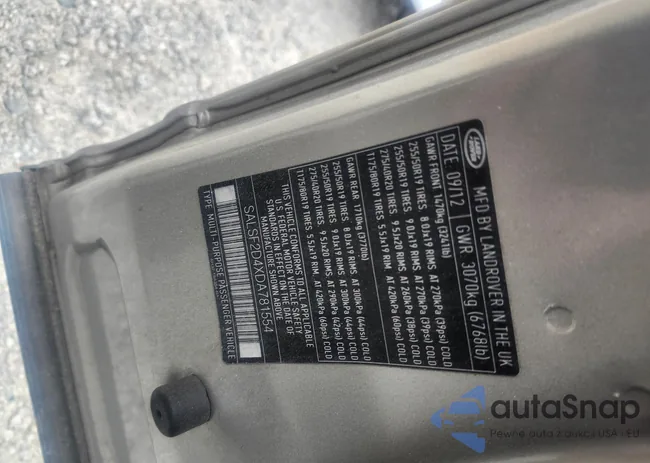 SALSF2D4XDA781554: 43705784