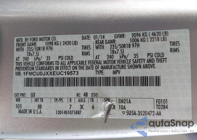 1FMCU0JXXEUC19573: 43705793