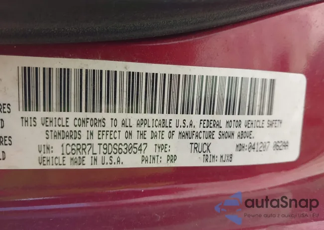 1C6RR7LT9DS630547: 43705808