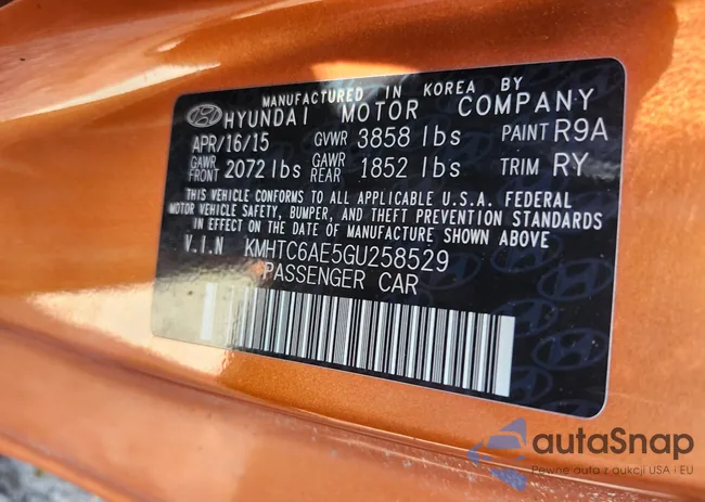 KMHTC6AE5GU258529: 43705840