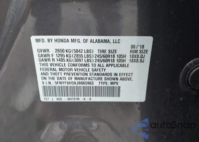 5FNYF6H5XJB065963: 43707087