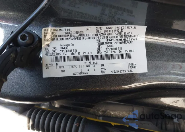 1FADP3L98HL282574: 43707190