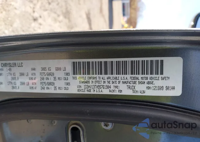 1D3HV13TX9S761904: 43707199