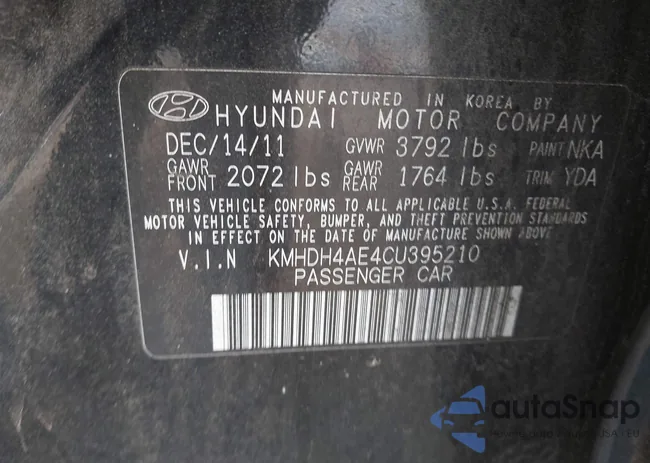 KMHDH4AE4CU395210: 43707239