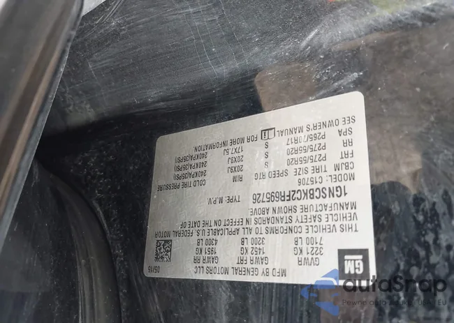 1GNSCBKC2FR695726: 43707298