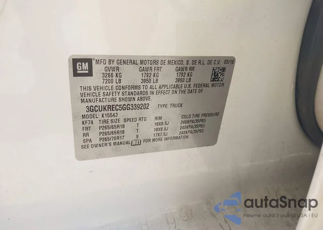 3GCUKREC5GG339202: 43707374