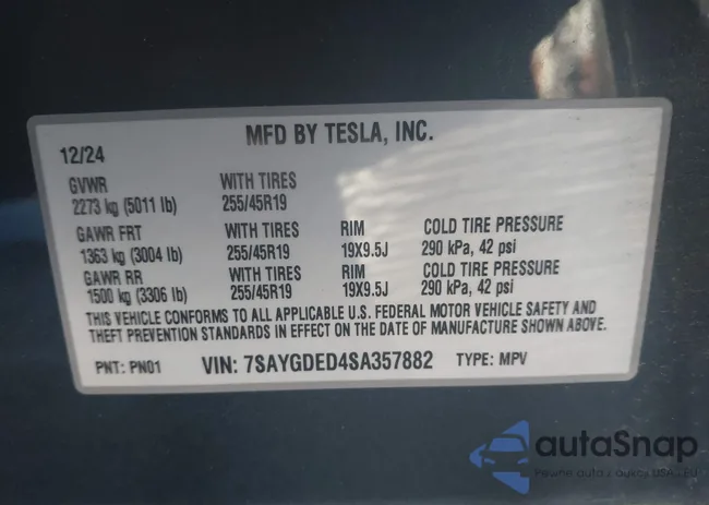 7SAYGDED4SA357882: 43707378