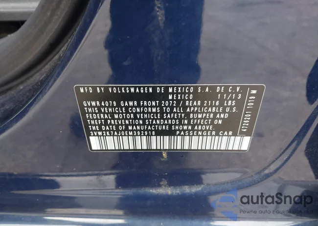 3VW2K7AJ0EM392918: 43707456