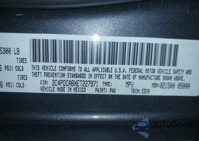 3C4PDCABXET227971: 43706670