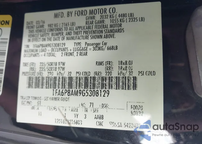 1FA6P8AM9G5308129: 43706719